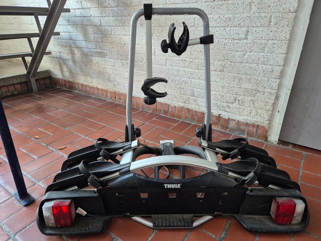 Fietsendrager Thule EurowayG2 921 in zeer goede staat, Auto diversen, Ophalen, 2 fietsen, Zo goed als nieuw, Trekhaakdrager
