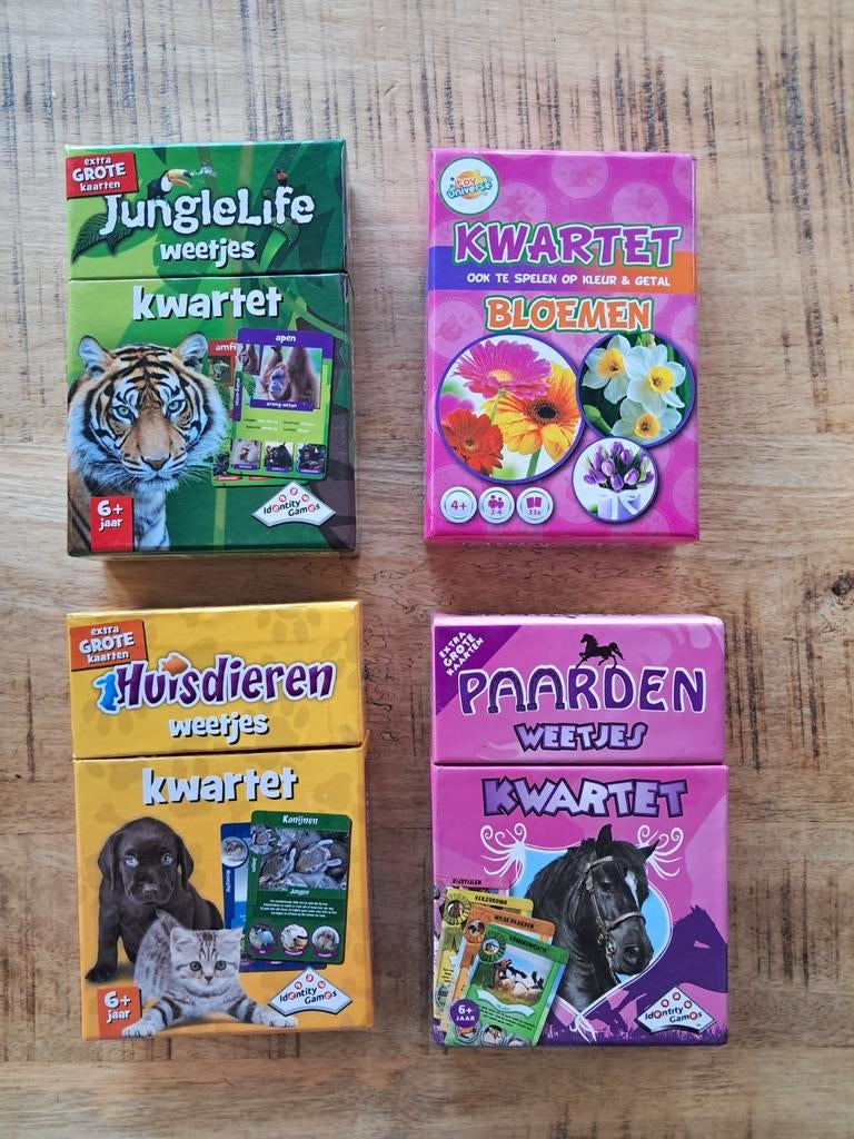 4 kwartetten - veel gespeeld, Ophalen of Verzenden, Zo goed als nieuw, Kwartet(ten)