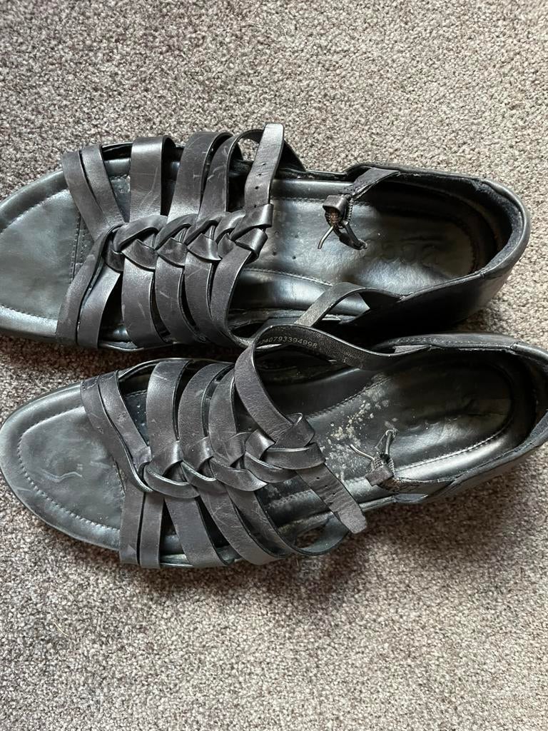 Ecco dames sandalen, Ophalen of Verzenden, Zo goed als nieuw, Zwart, Sandalen of Muiltjes