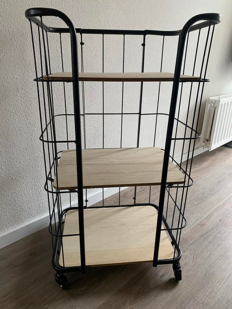 Bakkers wagentje met 3 planken, Ophalen, Zo goed als nieuw