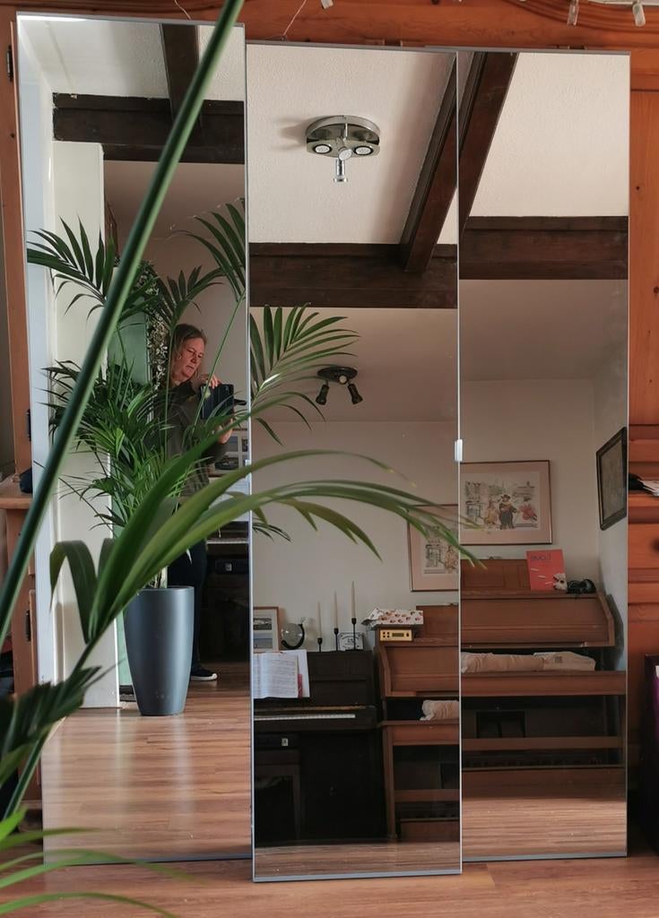 Spiegeldeuren voor Ikea Pax-kast, Huis en Inrichting, Woonaccessoires | Spiegels, Gebruikt, 200 cm of meer, Ophalen of Verzenden