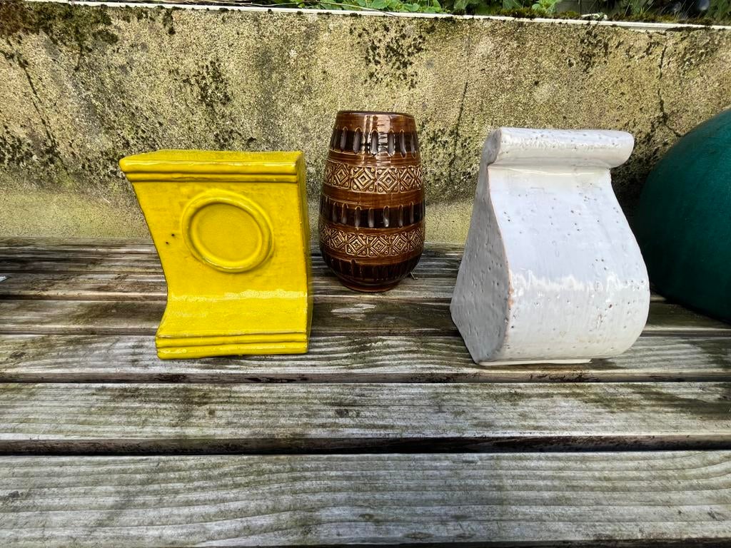 3x Bitossi Aldo Londi midcentury ceramics Italy, Antiek en Kunst, Antiek | Keramiek en Aardewerk, Verzenden