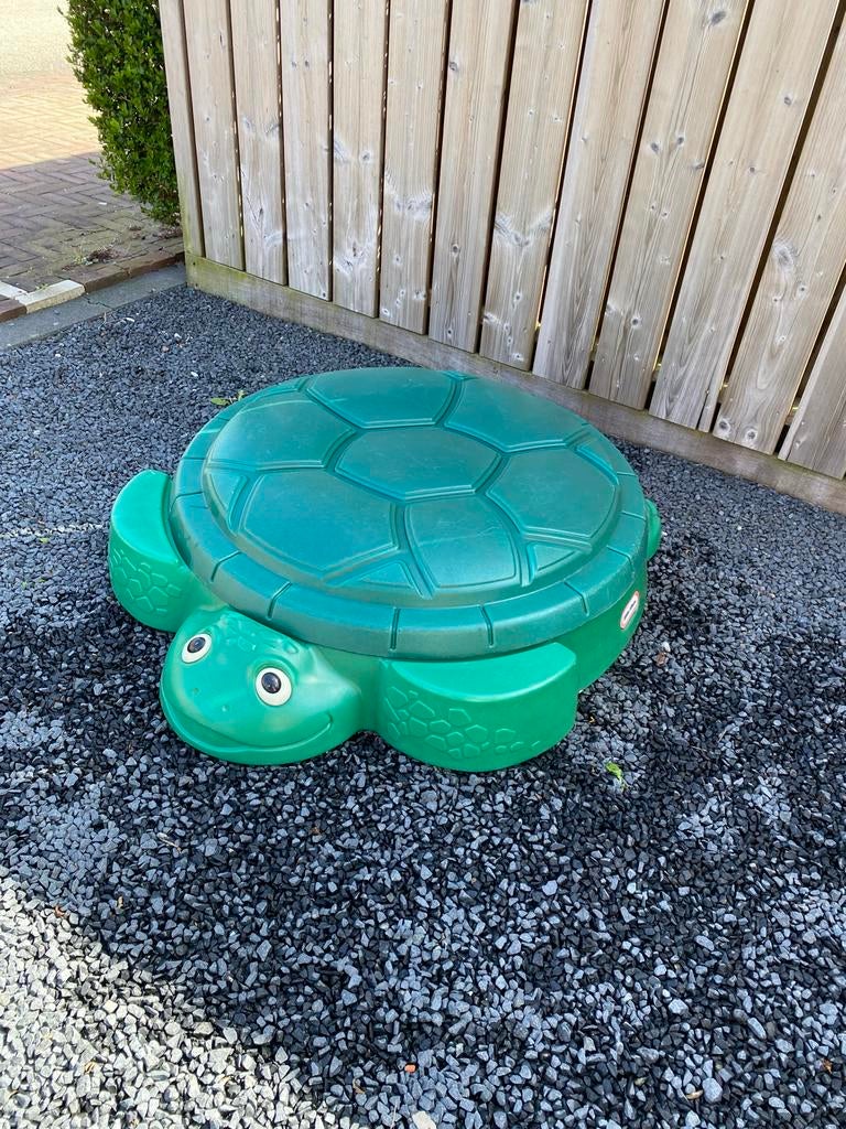 Zandbak schildpad met deksel, Ophalen, Gebruikt