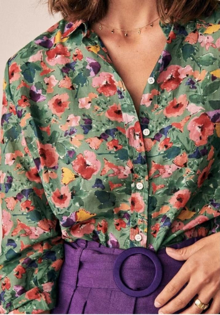 GEZOCHT: Sézane Chemise Pierro vanaf maat 42, Ophalen of Verzenden, Zo goed als nieuw, Maat 42/44 (L)