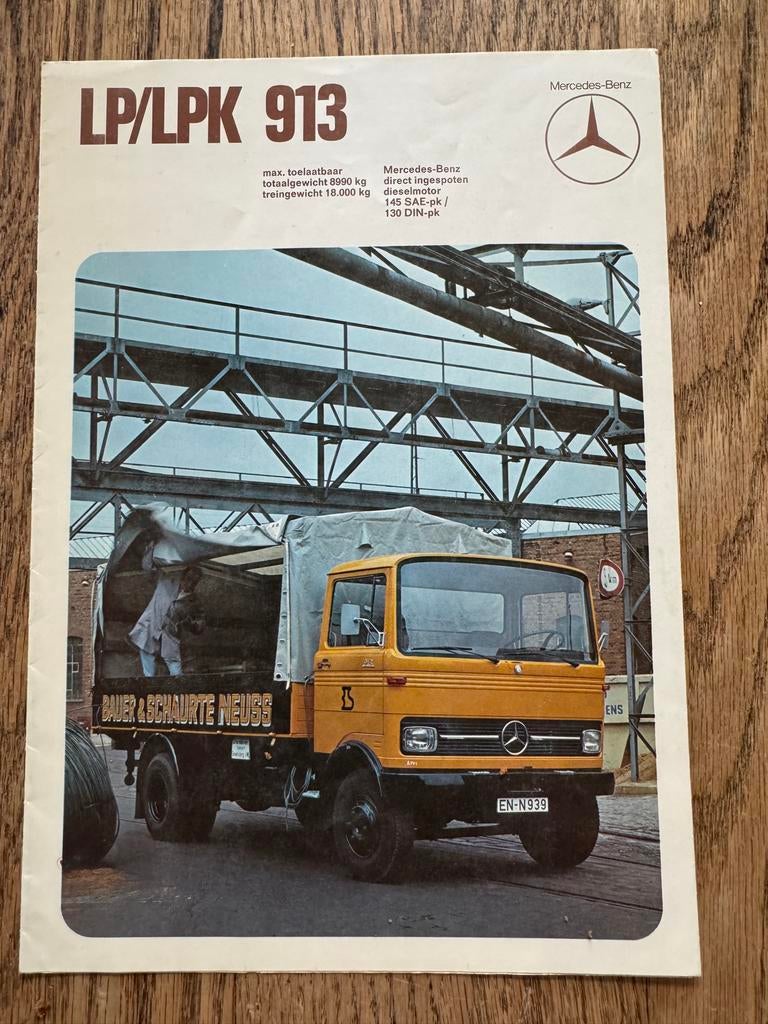 Mercedes uitklap brochure LP/LPK 913, Ophalen of Verzenden