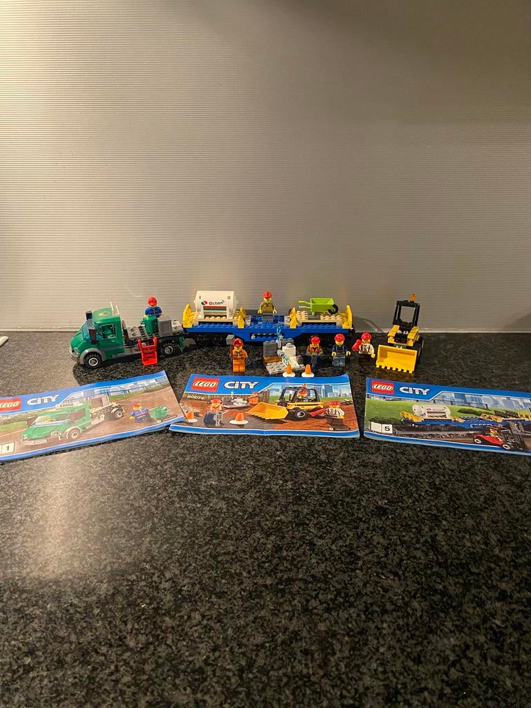 Lego city trein wagon en vrachtwagen 60052 en 60072, Ophalen of Verzenden, Zo goed als nieuw, Complete set, Lego