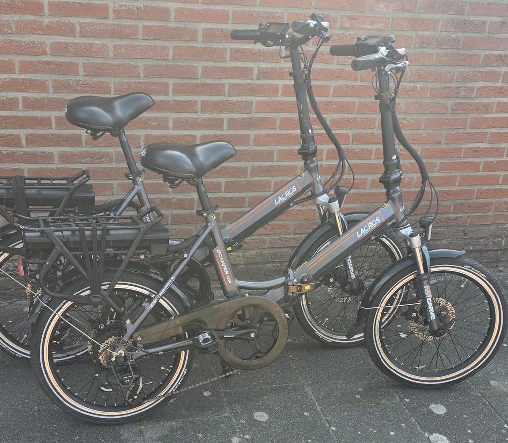 2x Lacros Scamper S200 elektrische vouwfietsen, Fietsen en Brommers, Fietsen | Vouwfietsen, Ophalen of Verzenden