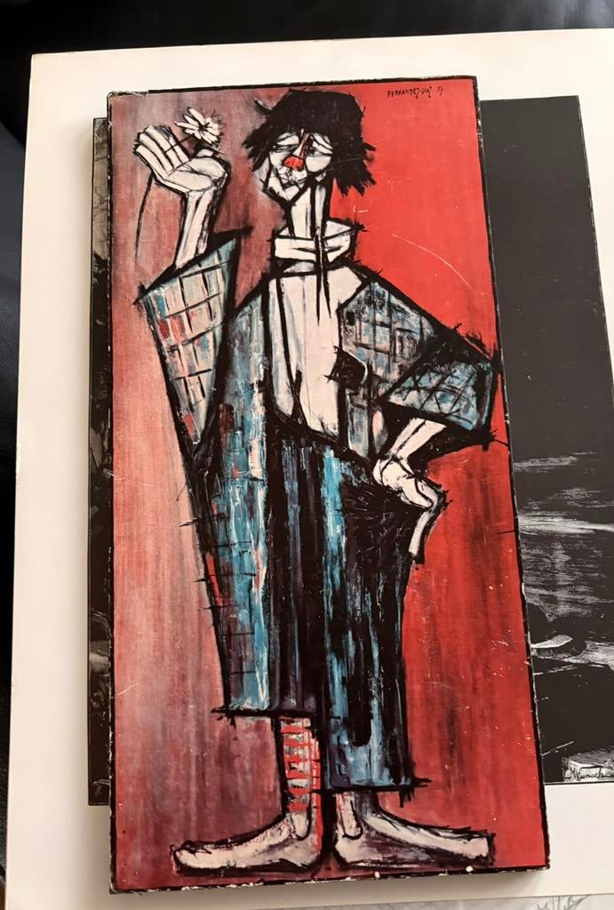 wand paneeltje  vintage clown, Antiek en Kunst, Ophalen