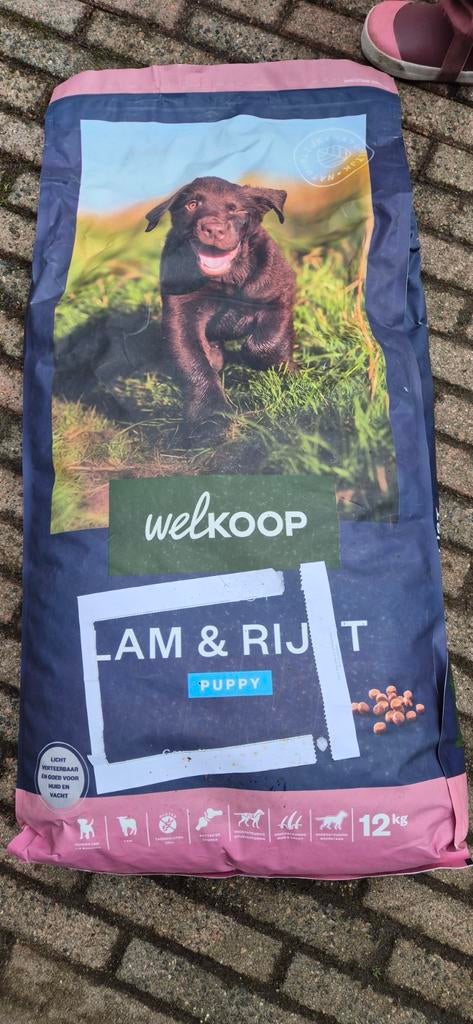 Nieuwe zak puppybrokken 12 kg lam en rijst, Dieren en Toebehoren, Ophalen, Hond