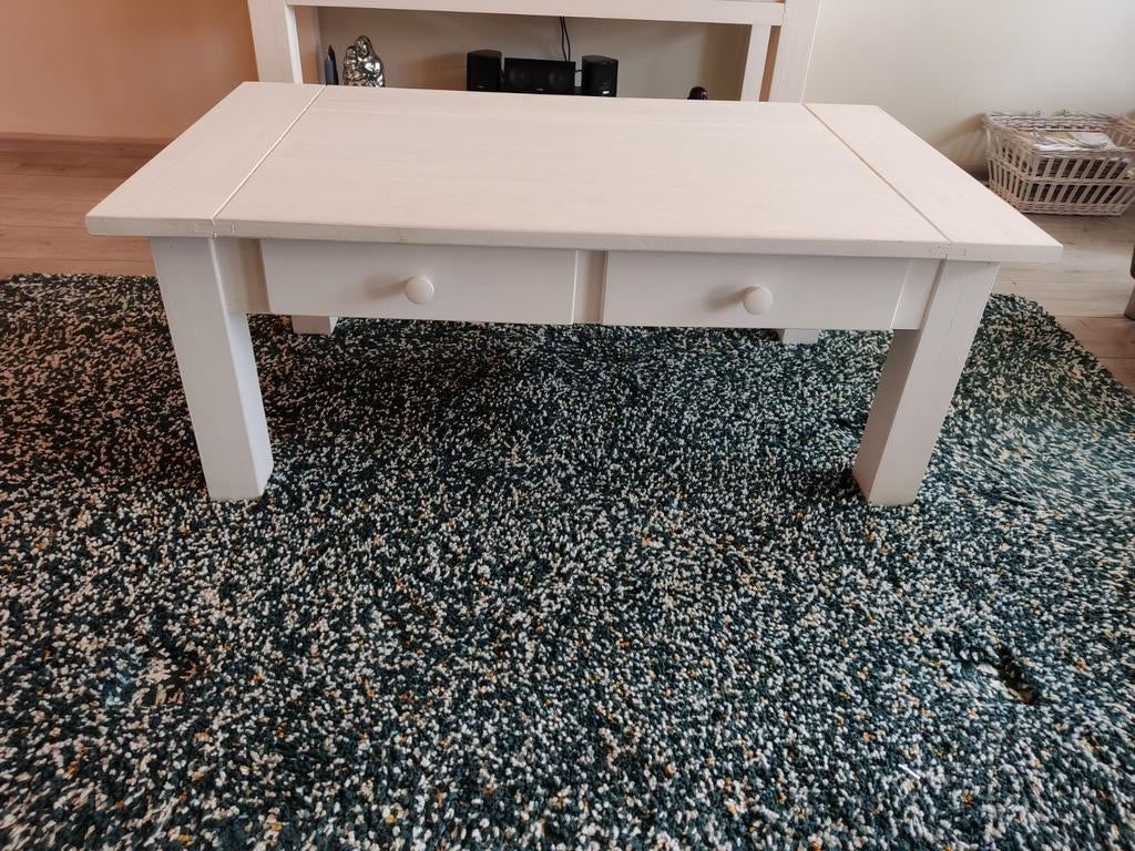 Gratis witte salontafel, Ophalen, Gebruikt, 100 tot 150 cm, 50 tot 100 cm