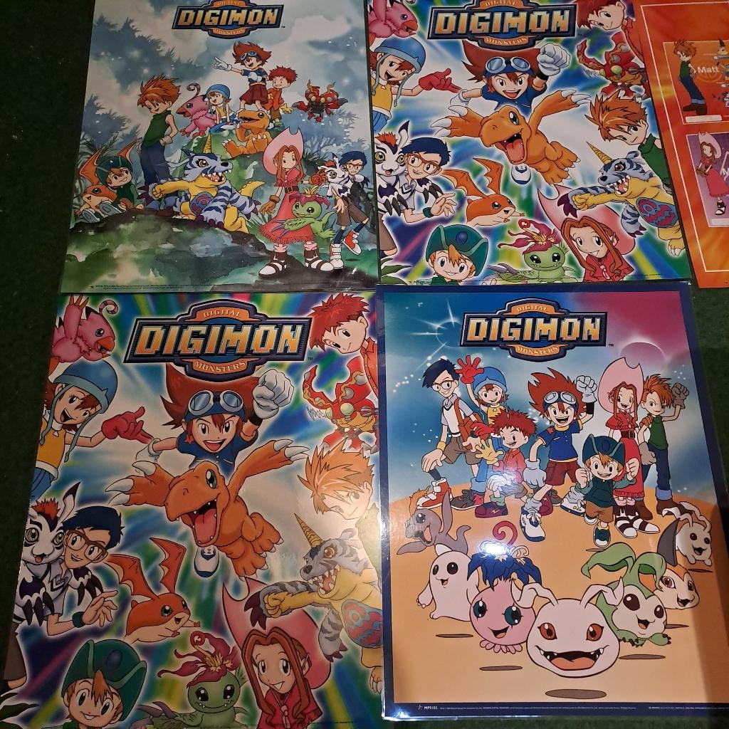Digimon posters, Ophalen, Gebruikt, Vierkant, A1 t/m A3