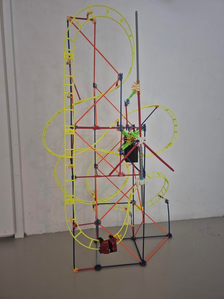Toffe k'nex achtbaan. Compleet en met werkend motortje, Ophalen of Verzenden, Zo goed als nieuw, K'nex