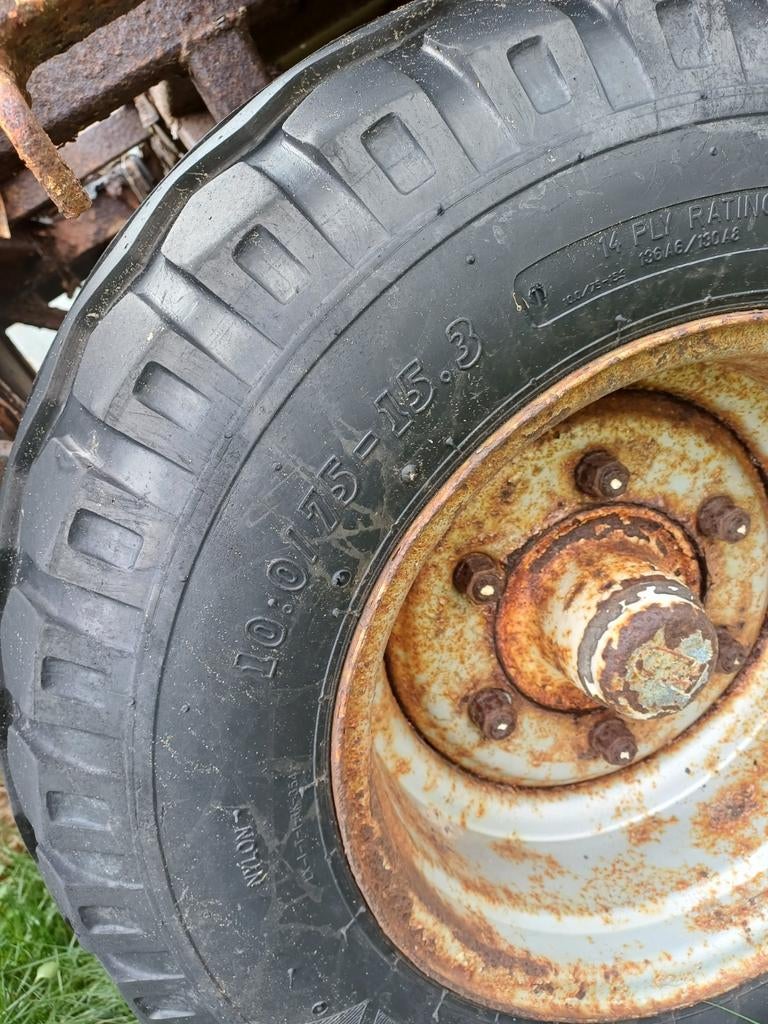 banden landbouwwielen 10.0/75 15.3 landbouwwagen, Ophalen of Verzenden, Gebruikt