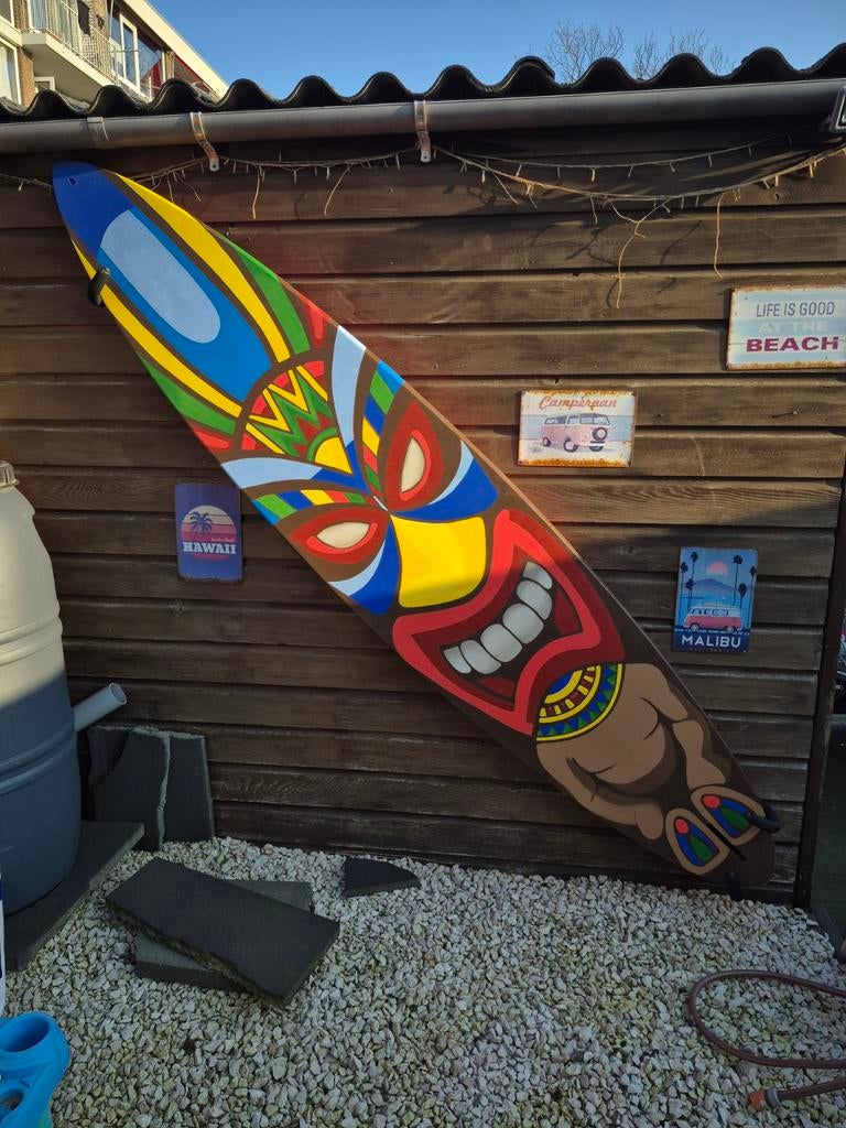 Handgemaakte gepimpte surfplank decoratie, Ophalen