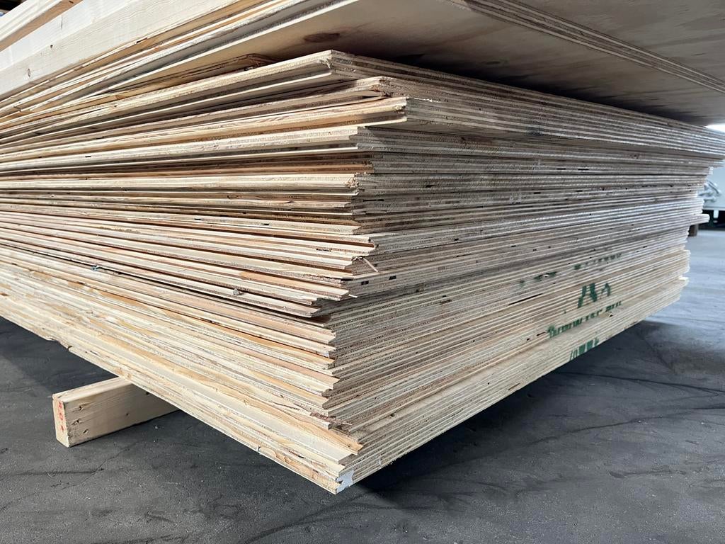 Underlayment platen met groef 244x122 18 mm, Ophalen, Nieuw, Hout, Minder dan 20 mm