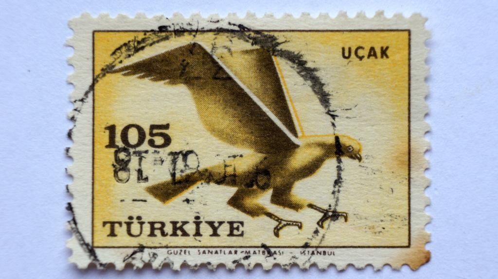 Postzegel Turkije. Gestempeld., Ophalen of Verzenden, Overige landen, Gestempeld