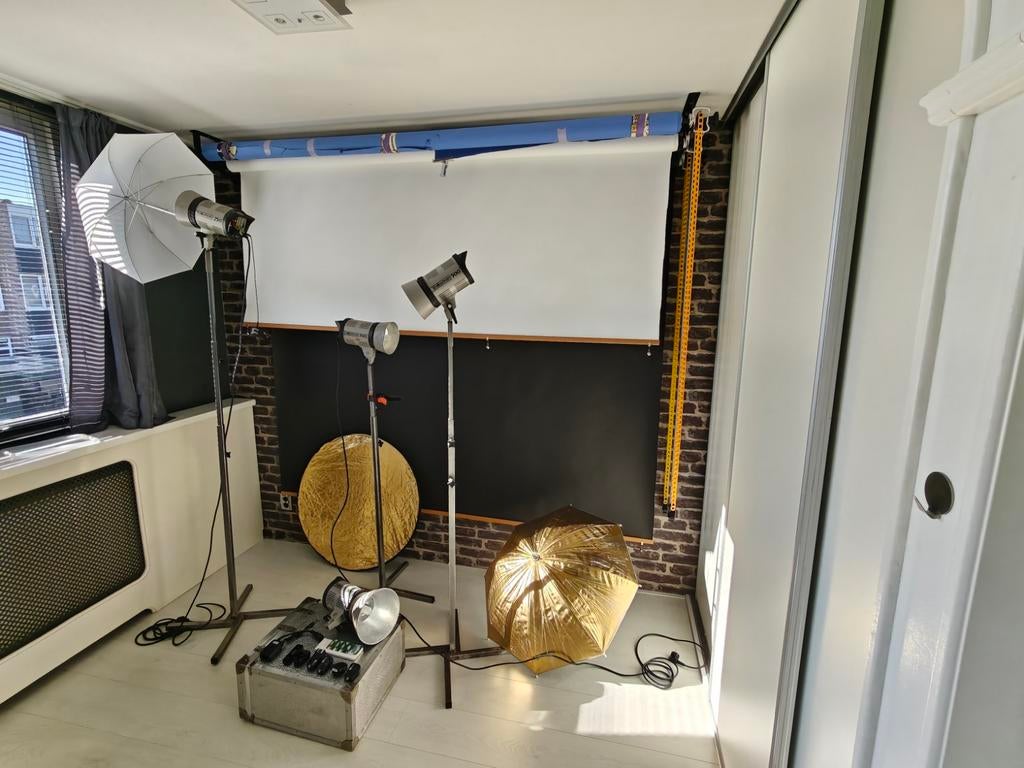 Fotostudio compleet, Audio, Tv en Foto, Fotografie | Fotostudio en Toebehoren, Ophalen, Gebruikt, Complete fotostudio