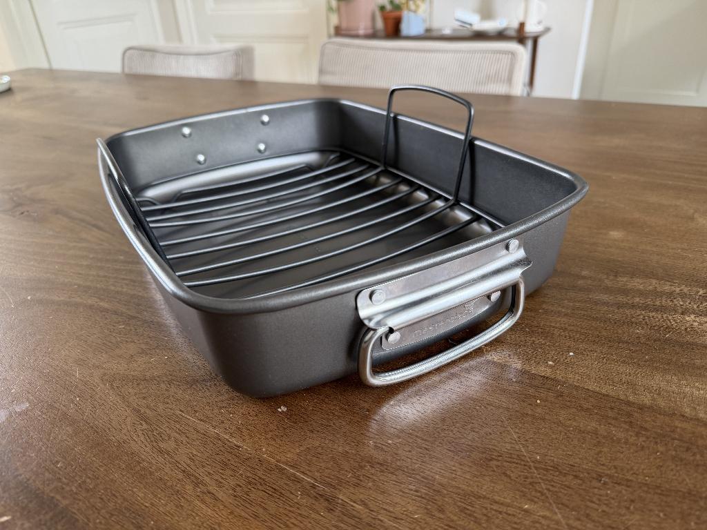 Masterclass ovenschaal/braadpan met rooster en anti-aanbak, Overige typen, Ophalen of Verzenden, Zo goed als nieuw, Metaal