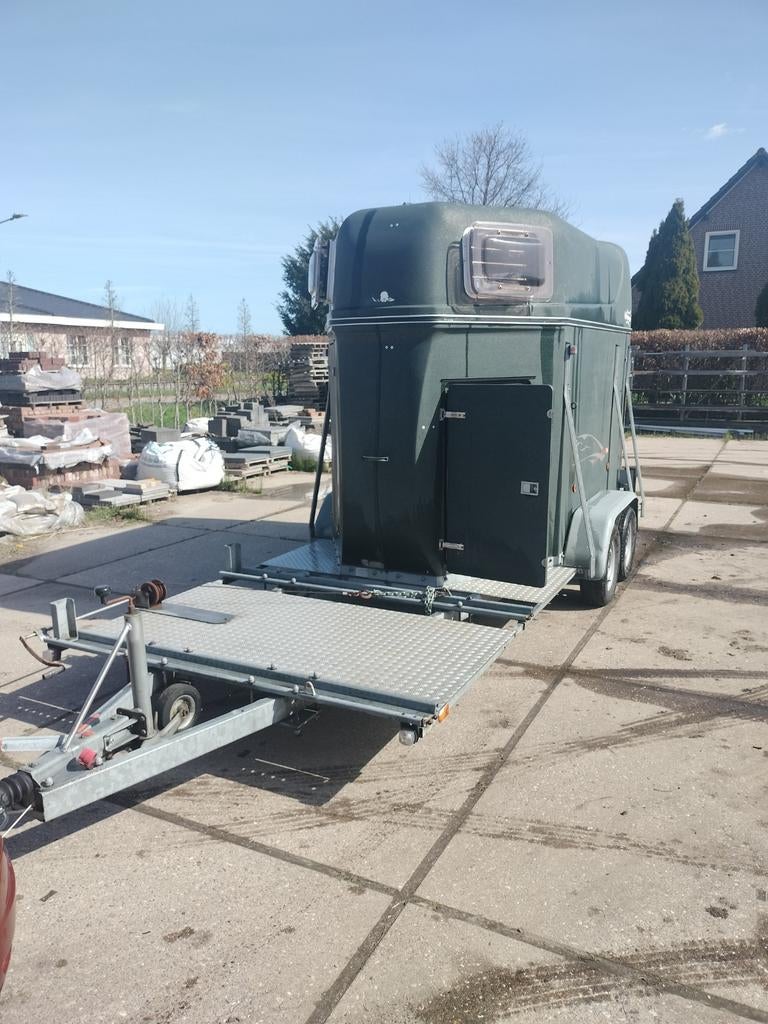 2 paards mentrailer, Ophalen of Verzenden, Gebruikt