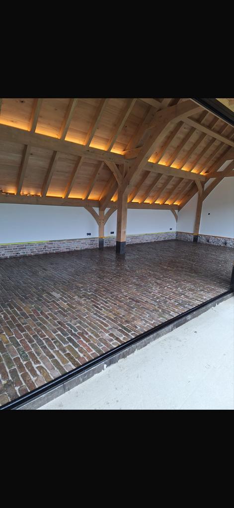 Gebakken Waalformaat 5 Duimers -, Overige materialen, Gebruikt, Klinkers, Ophalen of Verzenden