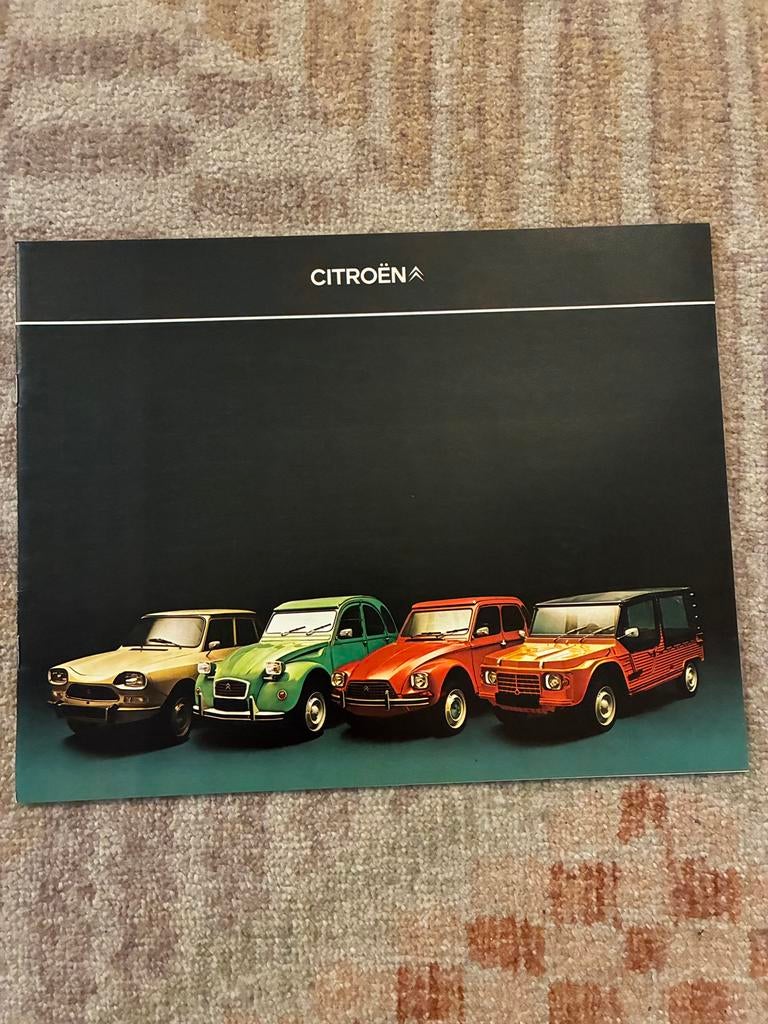 Citroën 2CV Dyane Ami8 Mehari brochure 9/76, Ophalen of Verzenden, Zo goed als nieuw, Citroën