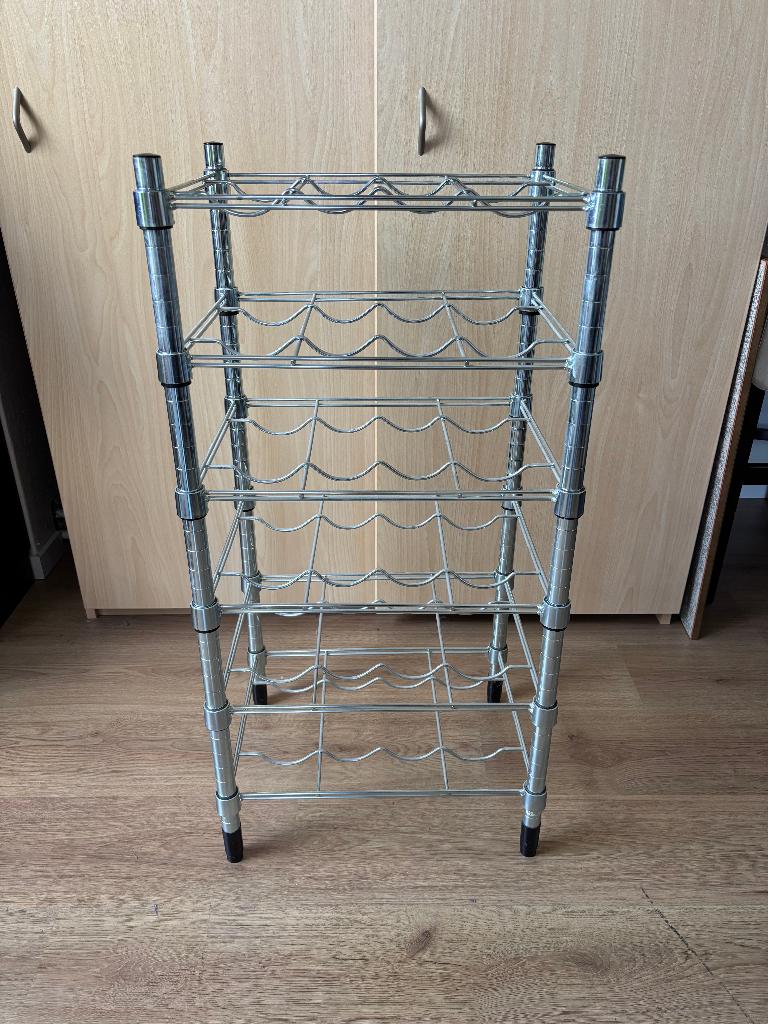 Ikea flessenrek Omar, Ophalen, Gebruikt, Metaal, 75 cm of meer