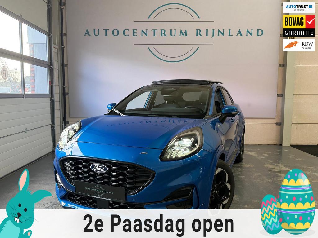 Ford PUMA 1.0 EcoBoost Hybrid ST-Line X 155PK Automaat, Pano, Puma, Blauw, Bedrijf, 155 pk
