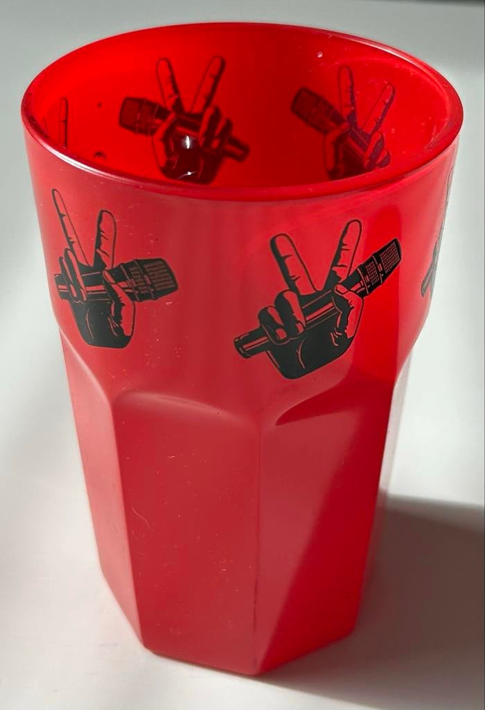 The Voice of Holland glas rood, Ophalen of Verzenden, Zo goed als nieuw, Tv, Gebruiksvoorwerp