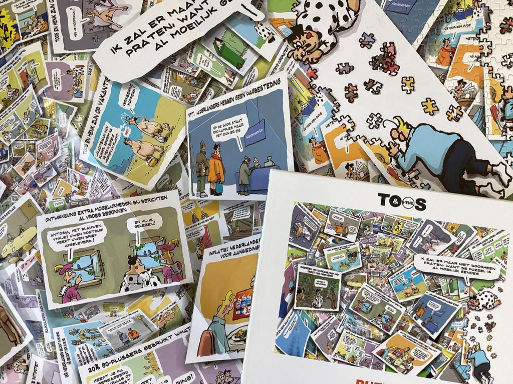 Toos & Henk puzzel, Ophalen of Verzenden, 500 t/m 1500 stukjes, Zo goed als nieuw, Legpuzzel