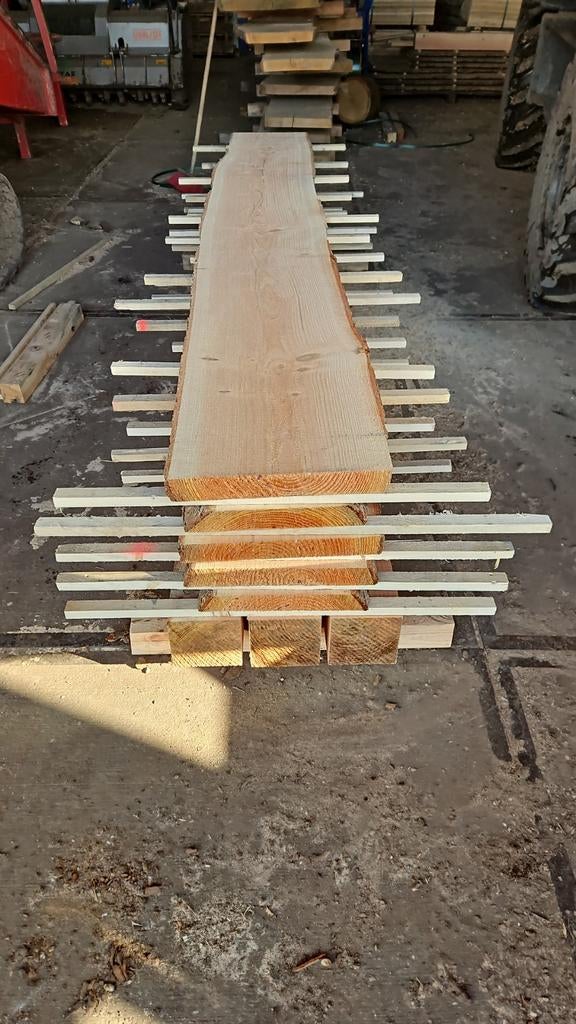 Douglas schaaldelen 5 cm dik, tuintafel, picknicktafel, Ophalen, Nieuw, 250 cm of meer, Planken