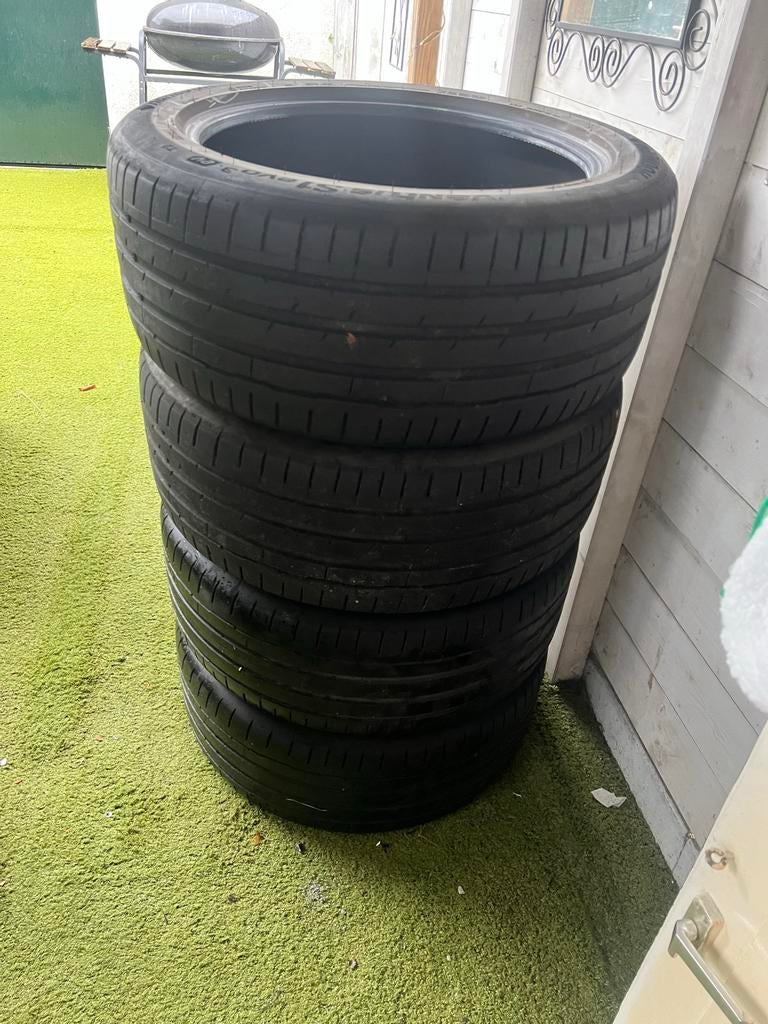 4 Hankook Ventus S1 evo3 EV 255/45 R19 banden Tesla Y, Ophalen, Gebruikt