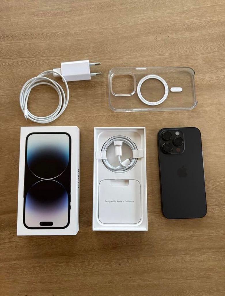 iPhone 14 Pro Zwart 256GB met accessoires, 256 GB, IPhone 14 Pro, Zwart, Ophalen of Verzenden