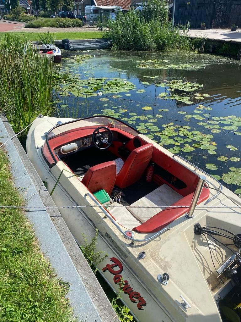 Power boot met Mercury buitenboordmotor, Watersport en Boten, Motorboten en Motorjachten, Ophalen, 10 tot 30 pk, Gebruikt, Snelvarend