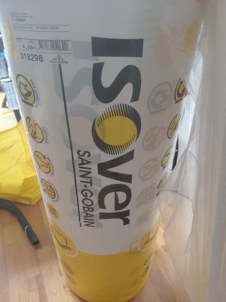 ISOVER Isoconfort Glaswol Isolatie - 140mm Dik, Ophalen, Dakisolatie, 12 cm of meer, Nieuw