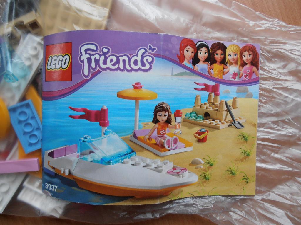Lego Friends 3937 Olivia's speedboot, Ophalen of Verzenden, Zo goed als nieuw, Losse stenen, Lego