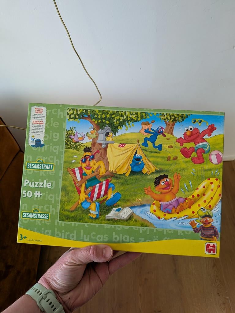 Bert en Ernie puzzel, Ophalen