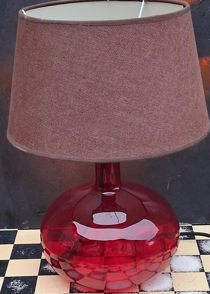 Tafellamp. IKEA-Ljusås Uvås. Designer Anne Nilson. 41 cm., Huis en Inrichting, Lampen | Tafellampen, Ophalen, Post modern, Glas