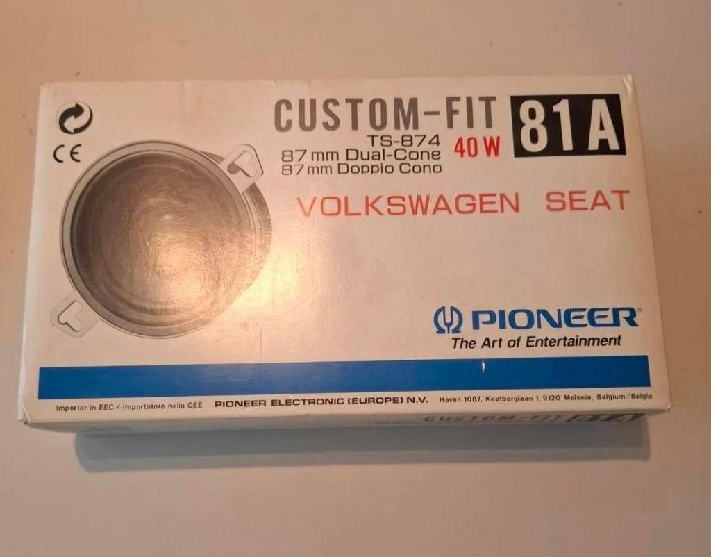 Pioneer Custom-Fit TS-874 87mm Dual-Cone Speakers, Ophalen, Nieuw