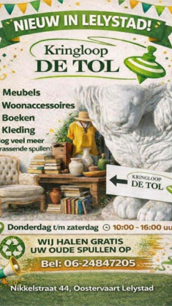 Div spullen kringloop, Ophalen, Zo goed als nieuw