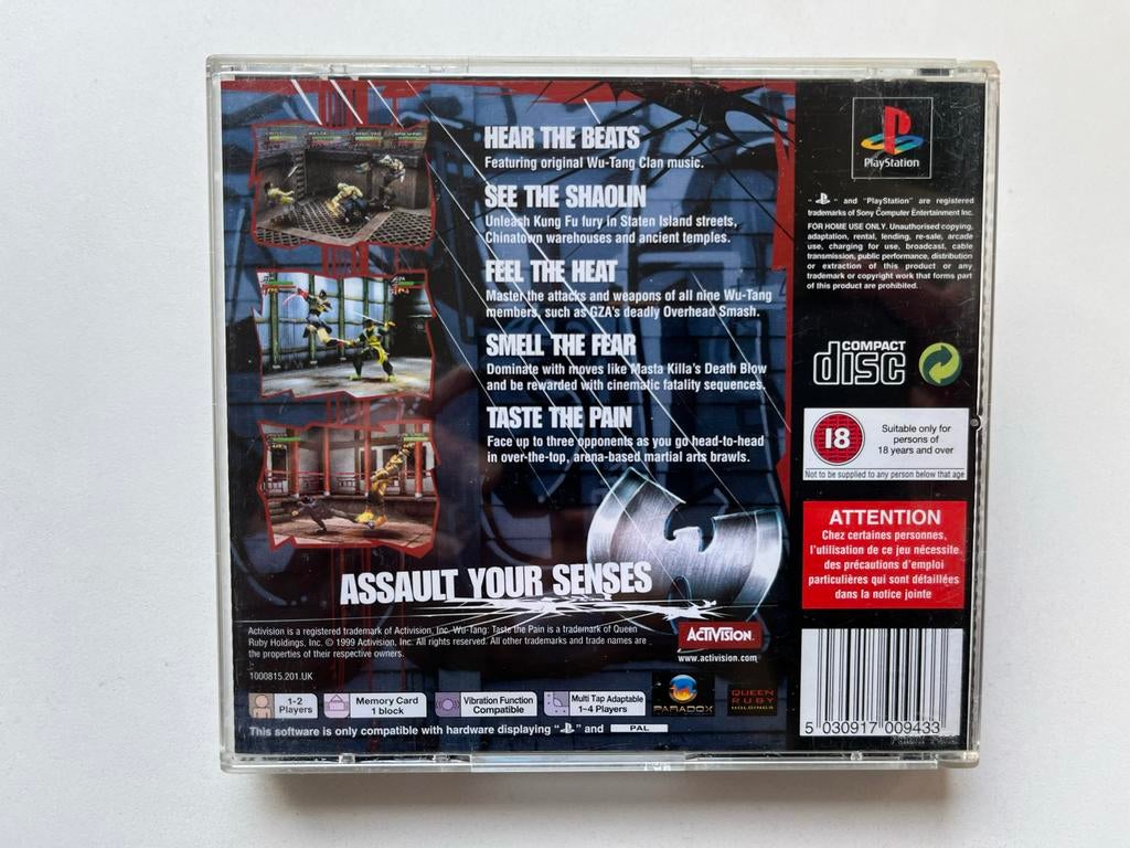 Wu-Tang: Taste the Pain PlayStation 1, Gebruikt, Vanaf 18 jaar, Vechten, T