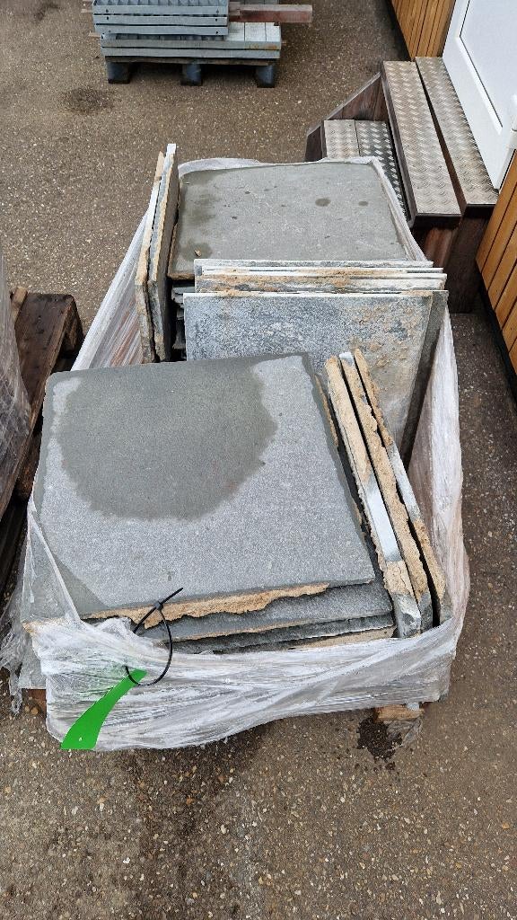 Natuursteen leisteen vloertegels tegels ( 464 ), Ophalen, Gebruikt, Hardsteen, Minder dan 5 m²