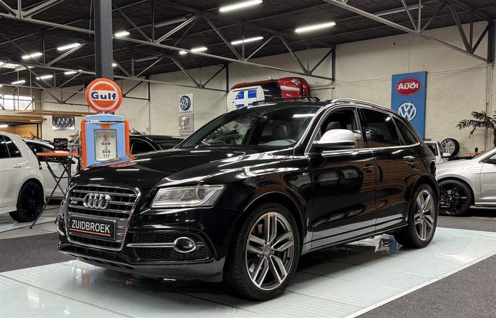 Audi SQ5 3.0 V6 Pano! B&O! Vol opties! CRUISE! Automaat! Mem, Automaat, Zwart, Leder, Bedrijf