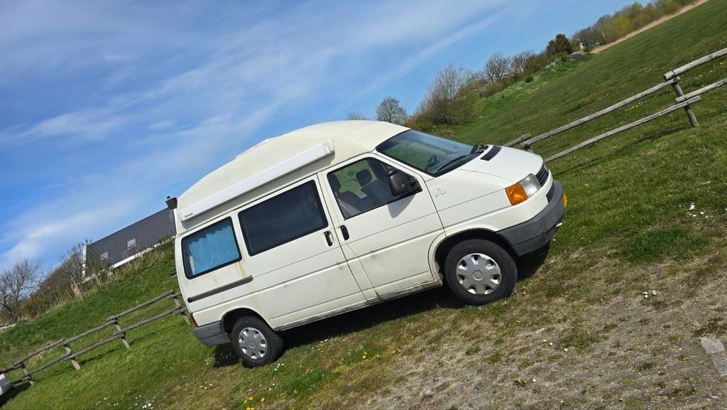 Nostalgische Volkswagen T4 Transporter Camper uit 1996, Caravans en Kamperen, Campers, Particulier, Buscamper of Camperbus, Volkswagen