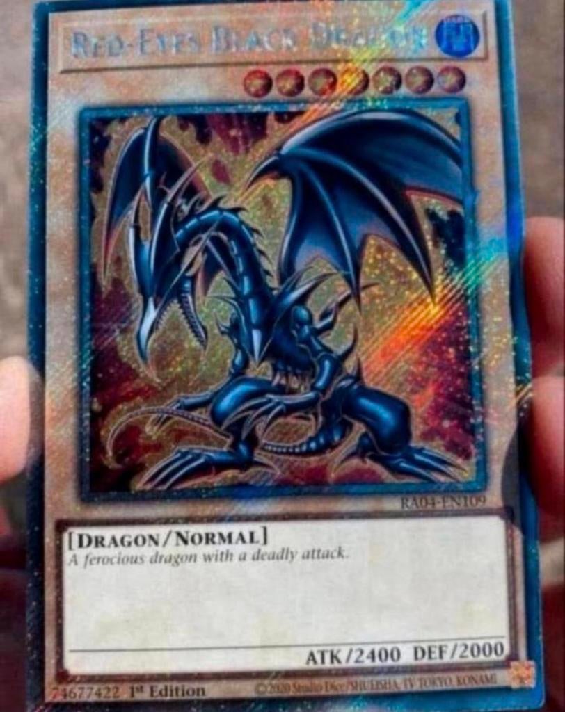 Yu-Gi-Oh! Red Eyes Black Dragon RA04 1st Ed Mint !, Hobby en Vrije tijd, Verzamelkaartspellen | Yu-gi-Oh!, Ophalen of Verzenden