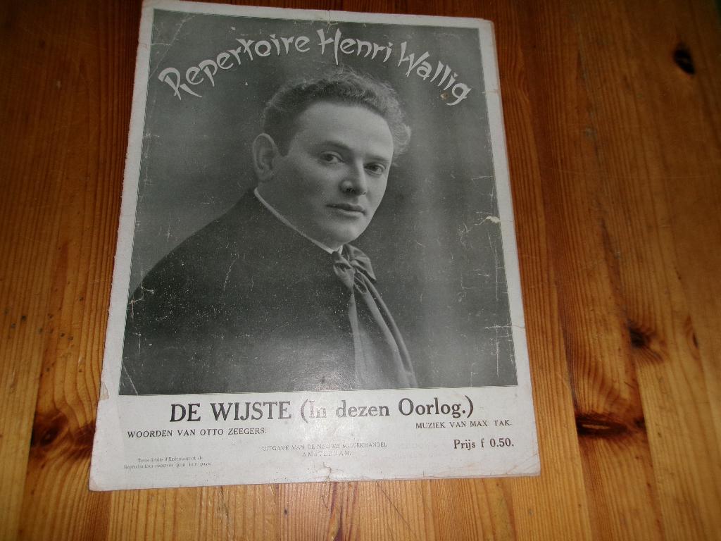 Henri wallig - de wijste - max tak / otto zeegers, Zang, Gebruikt, Ophalen of Verzenden, Artiest of Componist