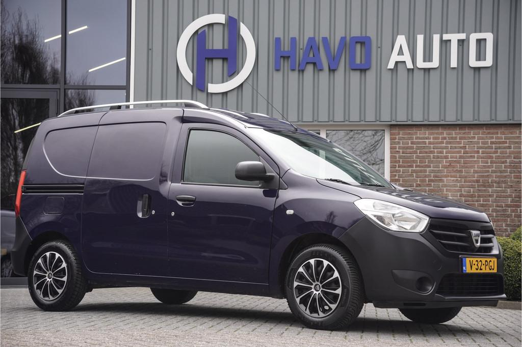 Dacia Dokker 1.6 Benzine, RIJKLAAR, BTW-VRIJ / MARGE, Stof, Gebruikt, Zwart, 4 cilinders