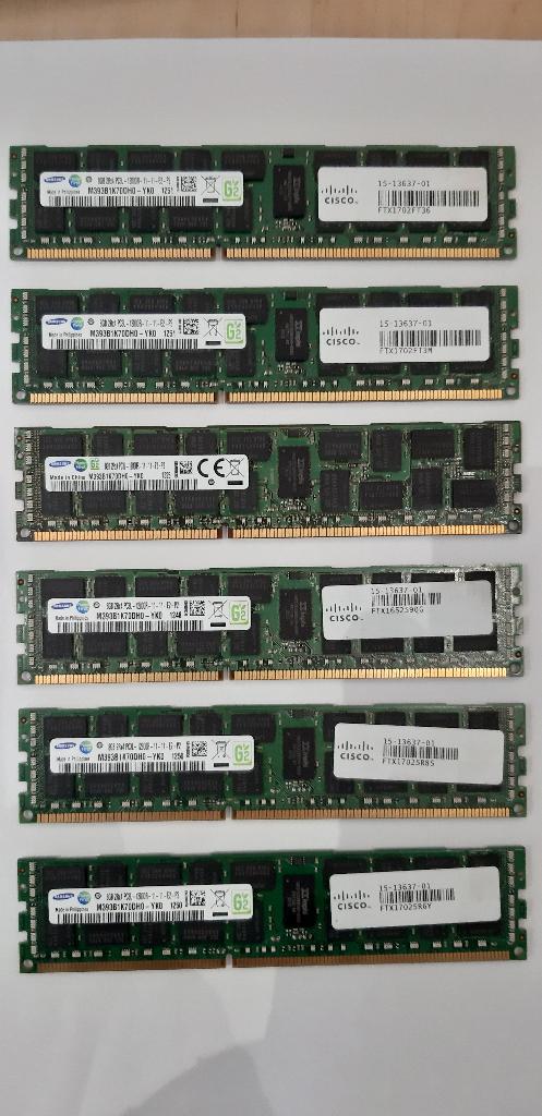 Samsung RAM 12800R DDR3 48GB (8GBx6), Computers en Software, RAM geheugen, Server, 8 GB, DDR3, Ophalen of Verzenden