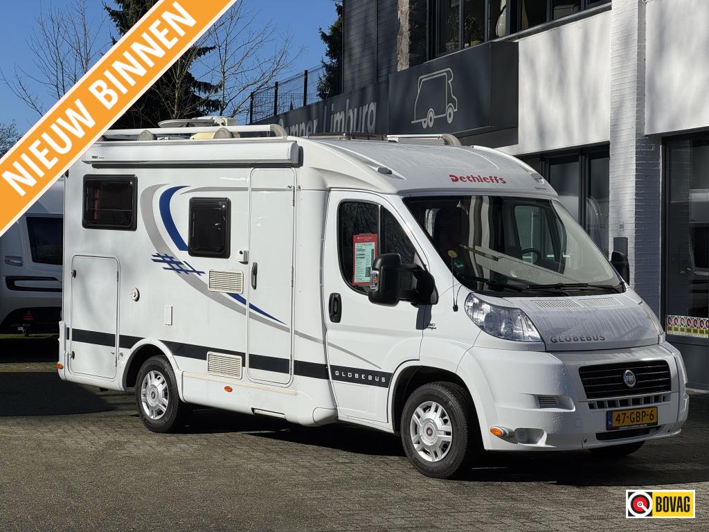Dethleffs Globebus T 1 , Mooie compacte camper, Chemisch toilet, Standaard zit, Ringverwarming, Fiat