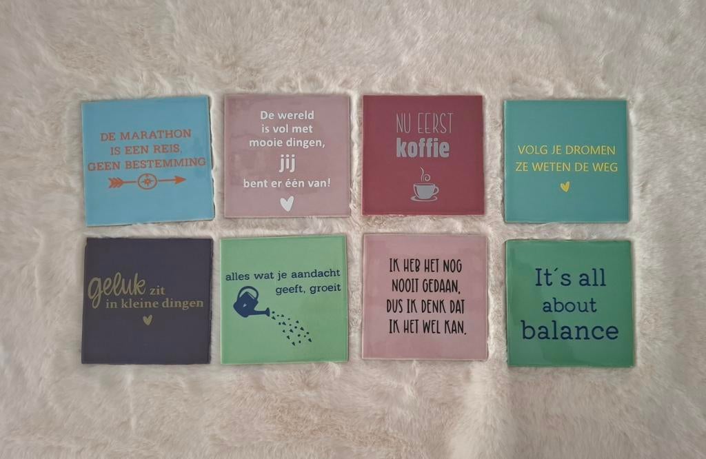 Tegeltjes met tekst, Ophalen of Verzenden, Nieuw