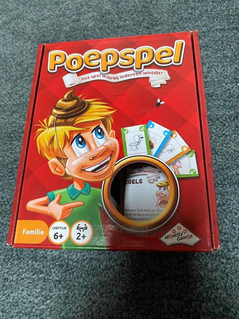 Poepspel reisversie - leuk en compact!, Ophalen, Zo goed als nieuw
